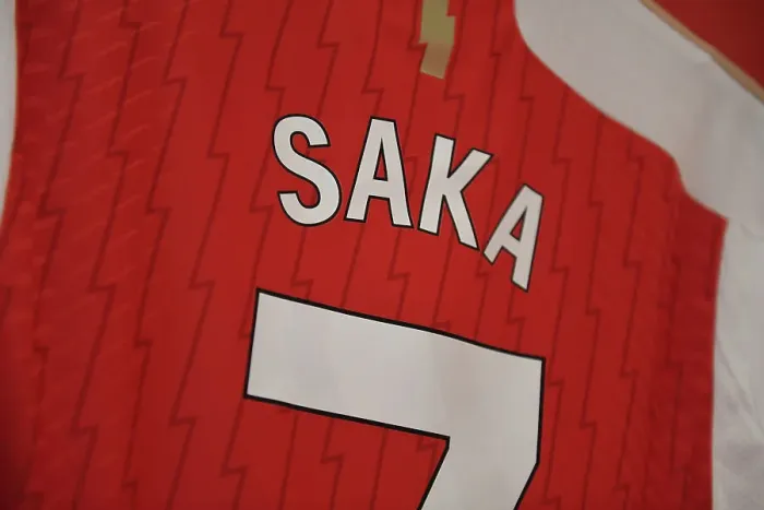 Framed Print : Arsenal FC: Bukayo Saka's Game-Ready Look before Arsenal vs Crystal Palace (2023-24) Framed Print : Arsenal FC: Bukayo Saka's Game-Ready Look before Arsenal vs Crystal Palace (2023-24)