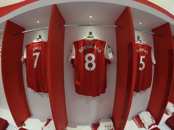 Framed Print : Arsenal FC: The Calm Before the Storm - Arsenal vs. Tottenham Hotspur, Premier League 2022-23: Inside the Arsenal Dressing Room