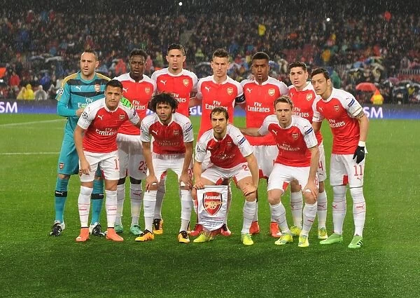 Arsenal FC at Camp Nou: Gearing Up for the UEFA Champions League Clash against FC Barcelona (2015-16)