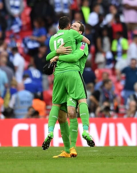 Arsenal FC: Cech and Ospina Celebrate FA Cup Victory