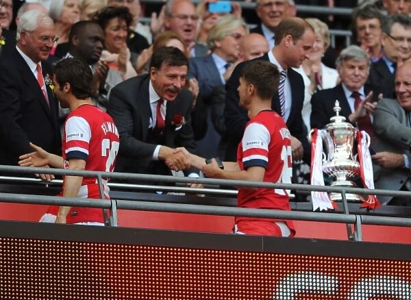 Arsenal FC Celebrate FA Cup Victory: Stan Kroenke Congratulates Aaron Ramsey