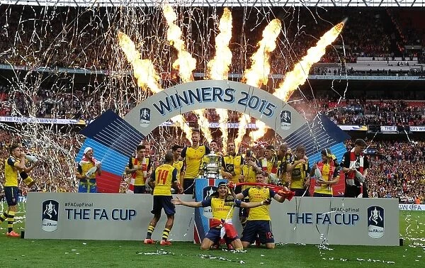 Arsenal FC Celebrates FA Cup Victory: Arsenal vs. Aston Villa, Wembley Stadium, 2015
