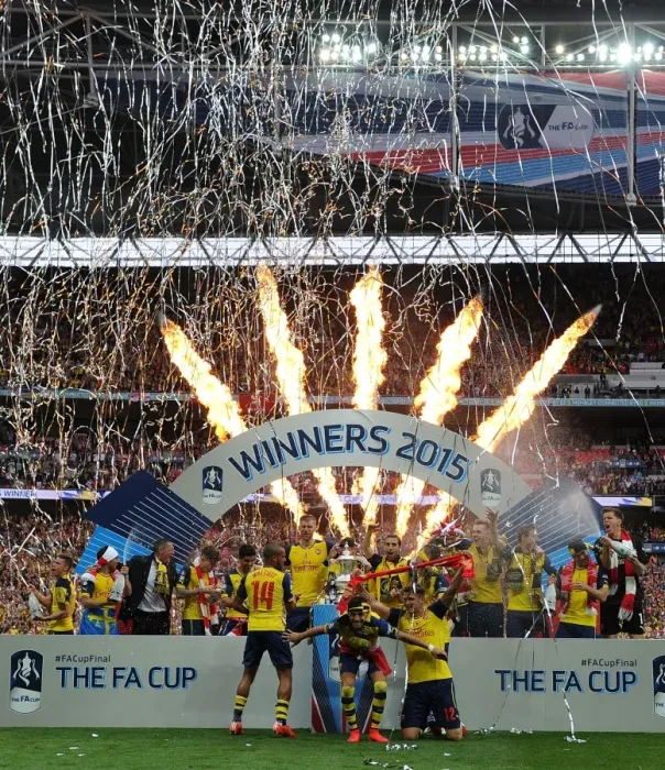 Framed Print : Arsenal FC Celebrates FA Cup Victory: Arsenal vs. Aston Villa (2015) - Wembley Stadium, London Framed Print : Arsenal FC Celebrates FA Cup Victory: Arsenal vs. Aston Villa (2015) - Wembley Stadium, London
