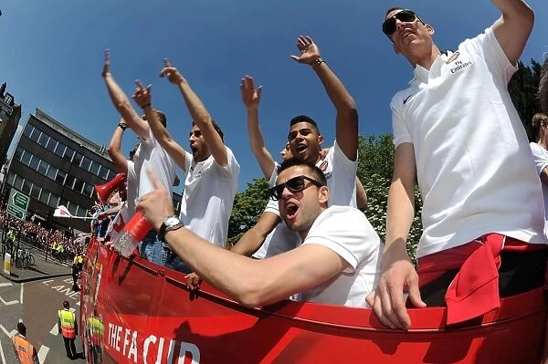 Arsenal FC: Celebrating FA Cup Victory with Per Mertesacker, Mathieu Flamini, Mesut Ozil, Serge Gnabry, and Lukasz Fabianski