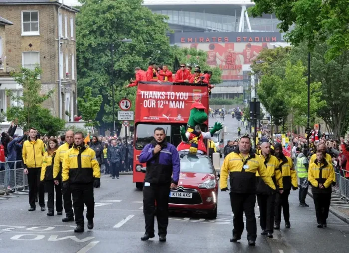 Framed Print : Arsenal FC: Celebrating FA Cup Victory at Emirates Stadium (May 31, 2015)