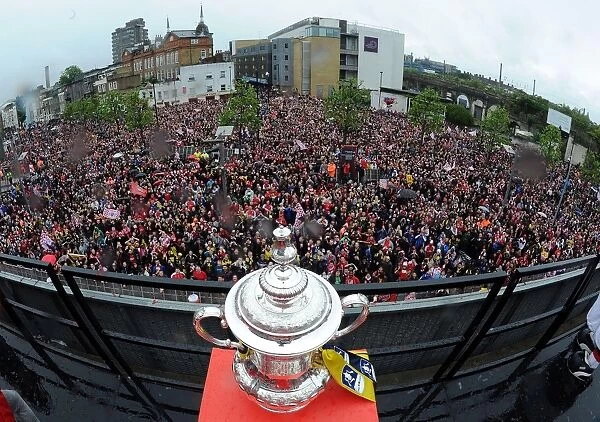 Arsenal FC: Celebrating FA Cup Victory in Islington, London (2014-15)