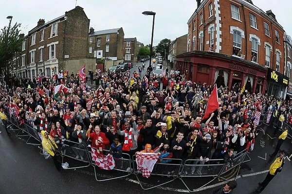 Arsenal FC: Celebrating FA Cup Victory in London, 2015