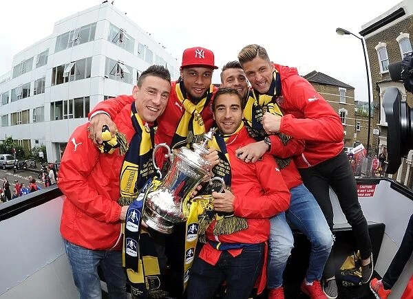 Arsenal FC: Celebrating FA Cup Victory in London, 2015