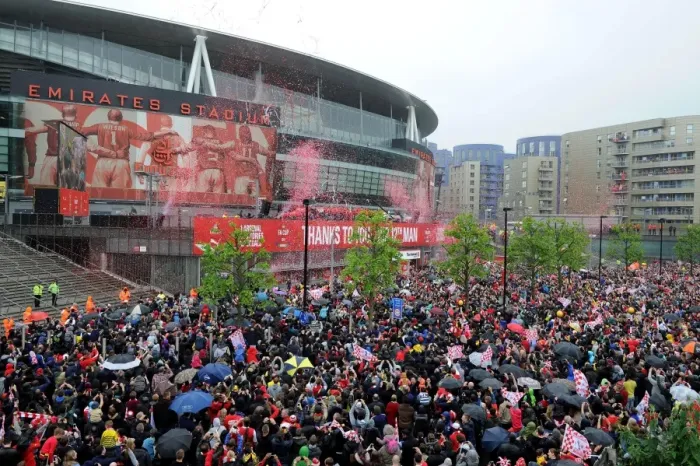 Framed Print : Arsenal FC: Celebrating FA Cup Victory - Parade at Emirates Stadium Framed Print : Arsenal FC: Celebrating FA Cup Victory - Parade at Emirates Stadium