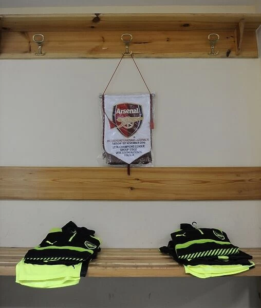 Arsenal FC in the Changing Room Before PFC Ludogorets Razgrad UEFA Champions League Match, Sofia, 2016