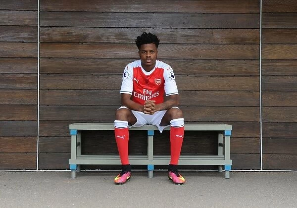 Arsenal FC: Chuba Akpom at 2016-17 First Team Photocall