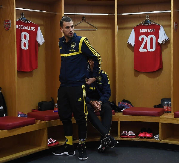 Arsenal FC: Dani Ceballos in the Changing Room Before Europa League Clash vs Olympiacos