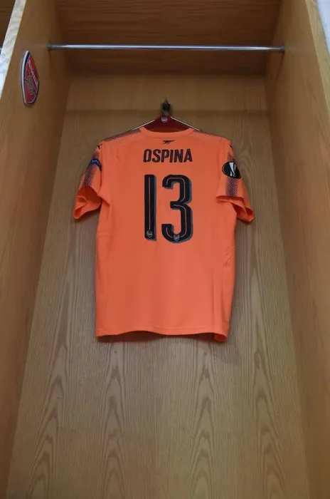 Framed Print : Arsenal FC: David Ospina Prepares for Arsenal v 1. FC Koeln UEFA Europa League Match Framed Print : Arsenal FC: David Ospina Prepares for Arsenal v 1. FC Koeln UEFA Europa League Match