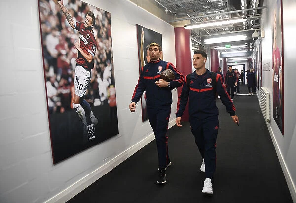 Arsenal FC: Emiliano Martinez and Gabriel Martinelli Pre-Match at West Ham United