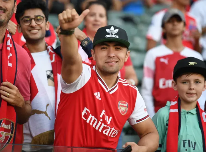 Framed Print : Arsenal FC Fan's Unwavering Anticipation: Arsenal vs. FC Bayern Munich, International Champions Cup, 2019 Framed Print : Arsenal FC Fan's Unwavering Anticipation: Arsenal vs. FC Bayern Munich, International Champions Cup, 2019