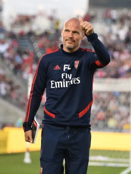 Framed Print : Arsenal FC: Freddie Ljungberg Waves to Fans at Colorado Rapids Pre-Season Match, 2019