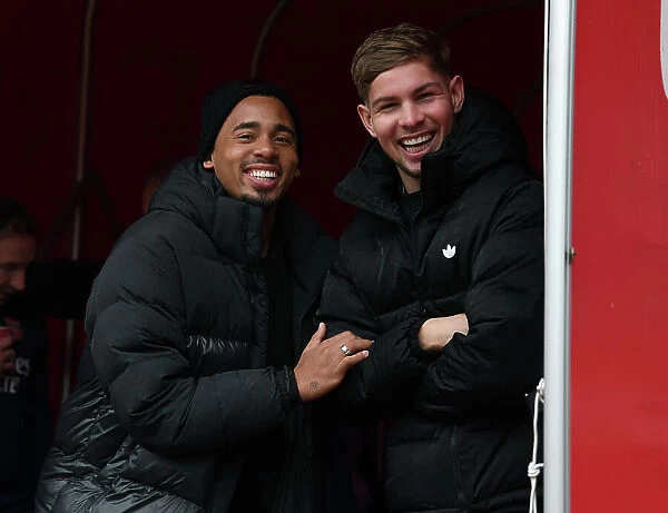 Arsenal FC: Gabriel Jesus and Emile Smith Rowe Pre-Match Chat at Emirates Stadium (Arsenal v Brentford, 2022-23)