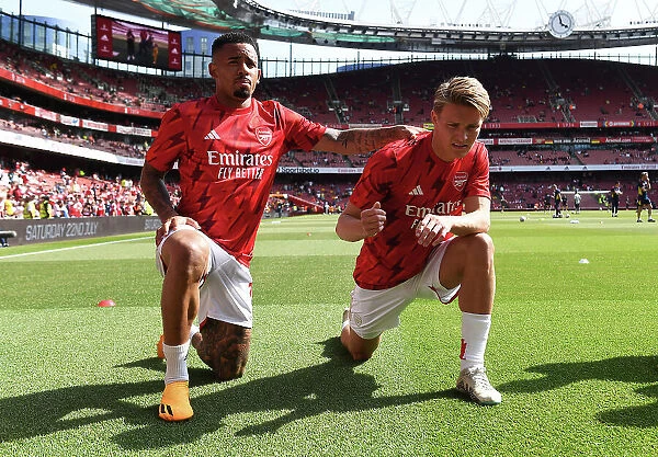 Arsenal FC: Gabriel Jesus and Martin Odegaard Ready for Arsenal vs. Wolverhampton Wanderers (2022-23)