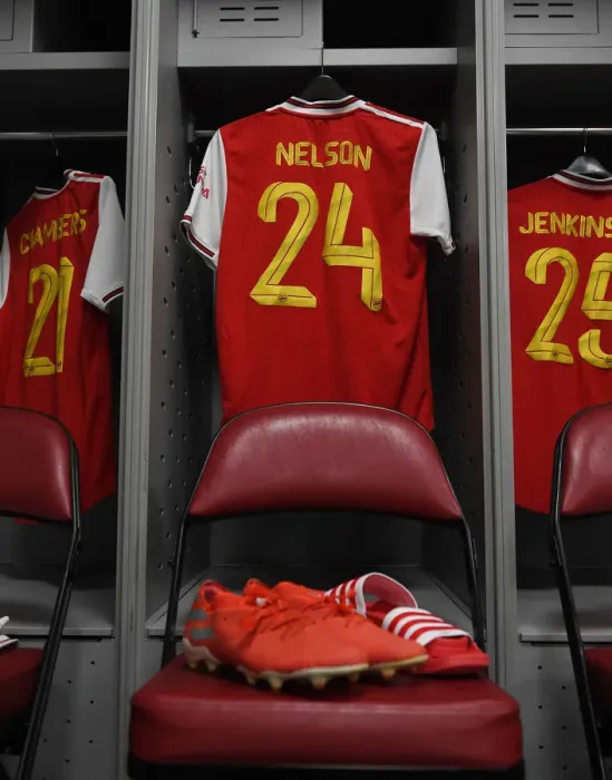Framed Print : Arsenal FC: A Glimpse into Reiss Nelson's Pre-Season Training Routine - Arsenal Changing Room Framed Print : Arsenal FC: A Glimpse into Reiss Nelson's Pre-Season Training Routine - Arsenal Changing Room