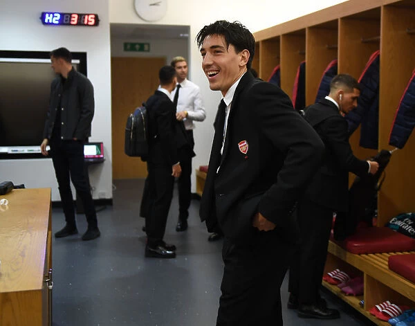Arsenal FC: Hector Bellerin in the Changing Room before Arsenal vs Crystal Palace (2019-20)