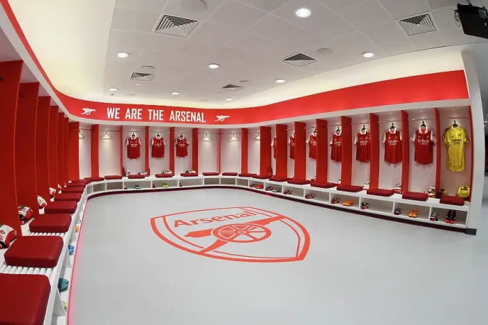 Framed Print : Arsenal FC: Inside the Changing Room Before Arsenal v Chelsea (2022-23) Framed Print : Arsenal FC: Inside the Changing Room Before Arsenal v Chelsea (2022-23)