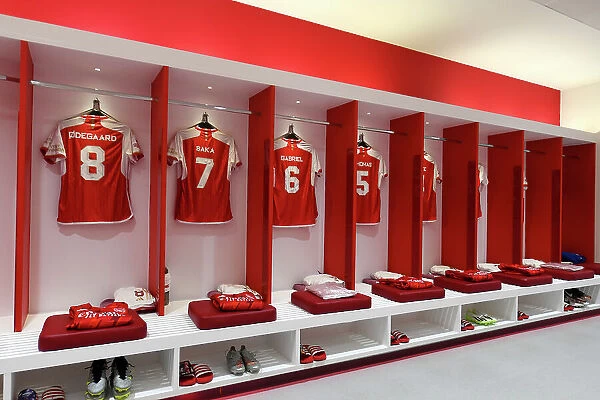 Arsenal FC: Inside the Dressing Room before Arsenal v AS Monaco, Emirates Cup 2023