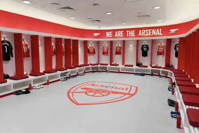 Framed Print : Arsenal FC: Inside the Dressing Room Before Arsenal v Aston Villa (2023-24) - Barclays Women's Super League