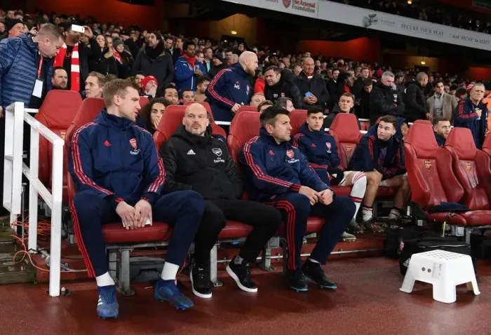 Framed Print : Arsenal FC: Interim Coaches Freddie Ljungberg, Per Mertesacker and Sal Bibbo Ahead of Arsenal v Brighton & Hove Albion (2019-20) Framed Print : Arsenal FC: Interim Coaches Freddie Ljungberg, Per Mertesacker and Sal Bibbo Ahead of Arsenal v Brighton & Hove Albion (2019-20)