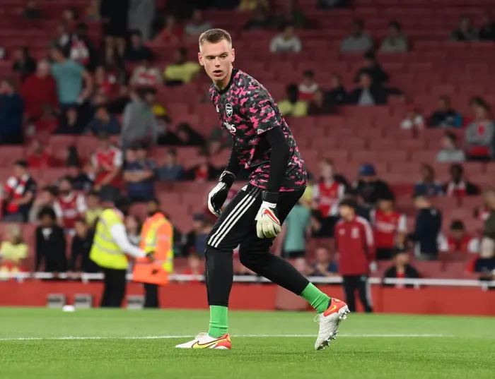 Framed Print : Arsenal FC: Karl Hein Prepares for Arsenal v AFC Wimbledon in Carabao Cup Third Round