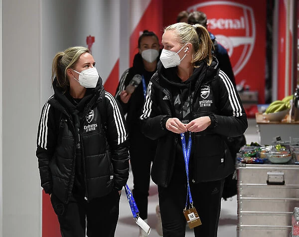 Arsenal FC: Kim Little's Unwavering Focus and Determination in the Changing Room Before Arsenal vs. Olympique Lyonnais, UEFA Women's Champions League, 2022-23