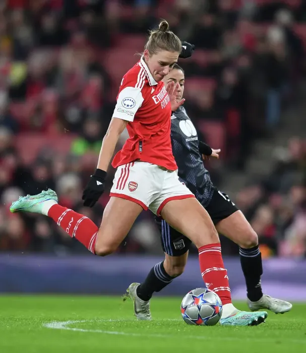 Framed Print : Arsenal FC: Kim Little's Unwavering Focus Before UEFA Women's Champions League Match against Olympique Lyonnais