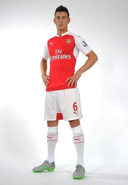 Arsenal FC: Laurent Koscielny at 2015-16 Team Photocall