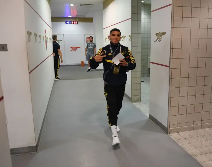 Framed Print : Arsenal FC: Lucas Torreira in the Changing Room before Arsenal v Standard Liege, UEFA Europa League 2019-20 Framed Print : Arsenal FC: Lucas Torreira in the Changing Room before Arsenal v Standard Liege, UEFA Europa League 2019-20