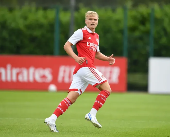 Framed Print : Arsenal FC: Matt Smith Training with Team during Pre-Season Match against Ipswich Town (2022-23) Framed Print : Arsenal FC: Matt Smith Training with Team during Pre-Season Match against Ipswich Town (2022-23)