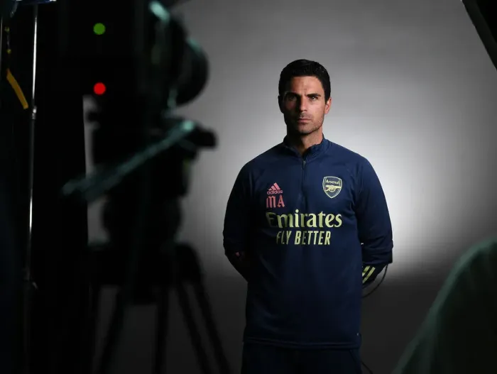 Framed Print : Arsenal FC: Mikel Arteta at 2020-21 First Team Photocall