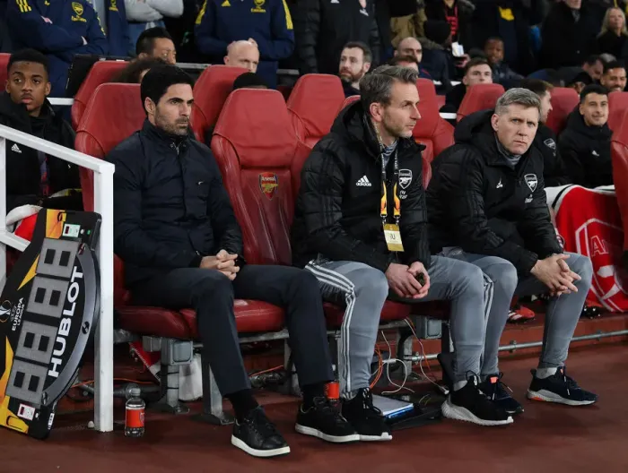 Framed Print : Arsenal FC: Mikel Arteta and Co. Prepare for Olympiacos Showdown - UEFA Europa League Round of 32 (Arsenal v Olympiacos 2019-20)