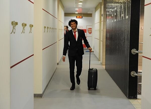 Arsenal FC: Mohamed Elneny in The Emirates FA Cup Fourth Round Changing Room (2016)