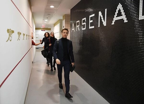 Arsenal FC: Nacho Monreal in the Changing Room Before Arsenal v Chelsea, Premier League 2018-19