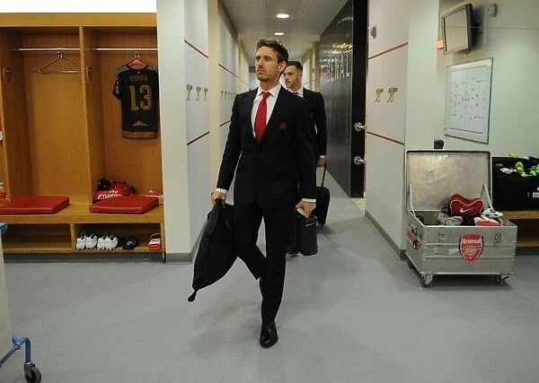 Arsenal FC: Nacho Monreal in The Emirates FA Cup Fourth Round Changing Room (2016)