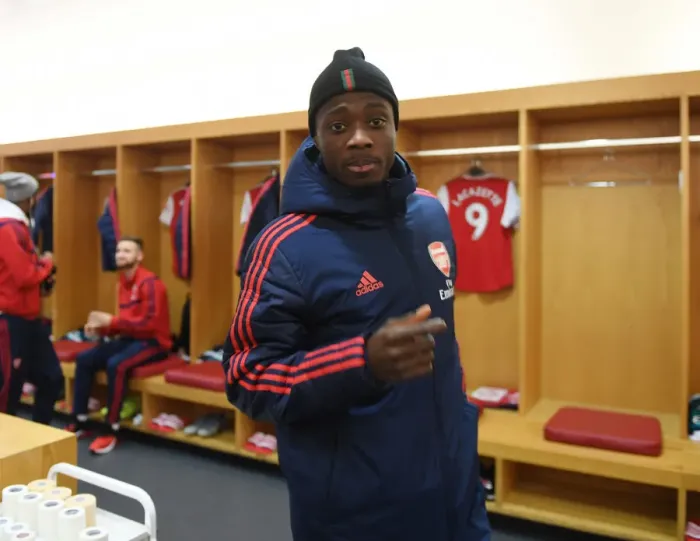 Framed Print : Arsenal FC: Nicolas Pepe in the Changing Room before Arsenal v Southampton (2019-20) Framed Print : Arsenal FC: Nicolas Pepe in the Changing Room before Arsenal v Southampton (2019-20)
