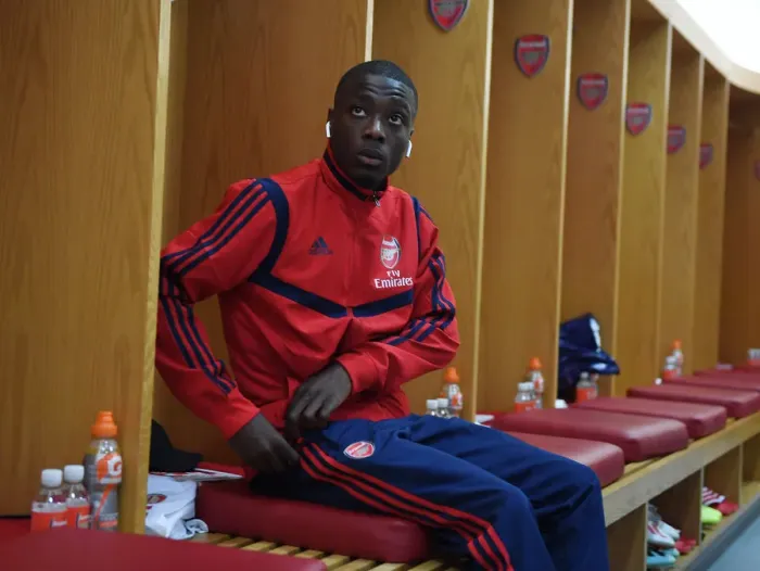 Framed Print : Arsenal FC: Nicolas Pepe's Pre-Match Focus against Burnley in the Premier League