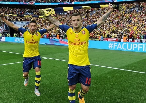 Arsenal FC: Oxlade-Chamberlain and Wilshere's Embrace of FA Cup Victory