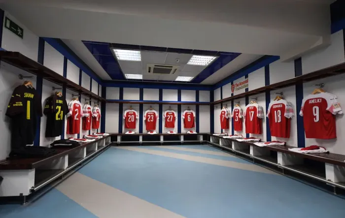 Framed Print : Arsenal FC: A Peek into the Changing Room before the Real Madrid Legends Match (2018-19) Framed Print : Arsenal FC: A Peek into the Changing Room before the Real Madrid Legends Match (2018-19)