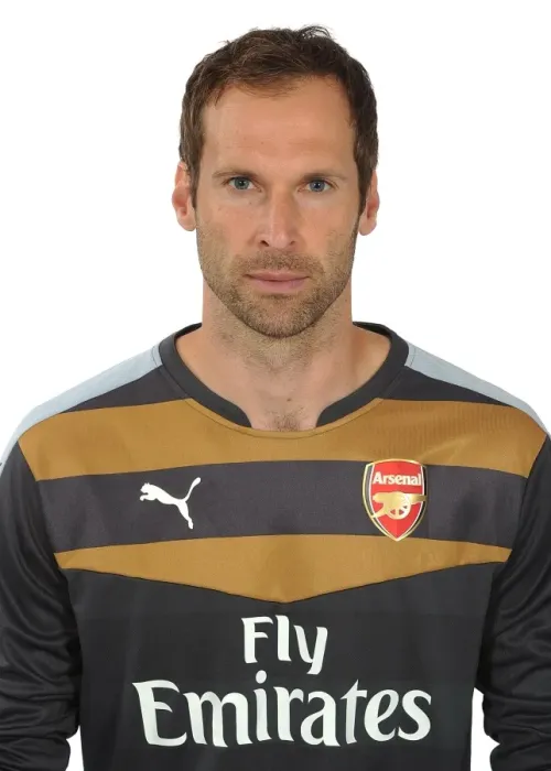 Framed Print : Arsenal FC: Petr Cech at 2015-16 First Team Photocall Framed Print : Arsenal FC: Petr Cech at 2015-16 First Team Photocall