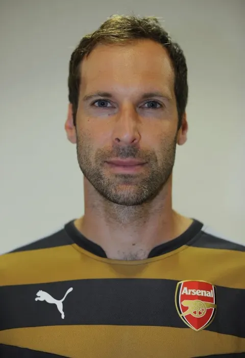 Framed Print : Arsenal FC: Petr Cech at 2015-16 First Team Photocall Framed Print : Arsenal FC: Petr Cech at 2015-16 First Team Photocall
