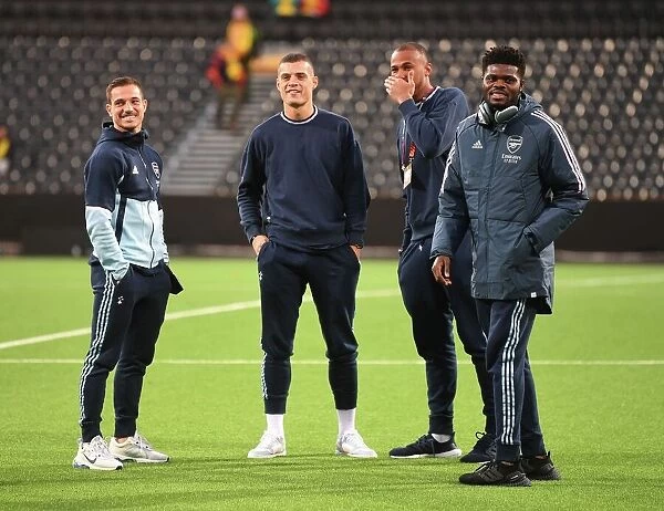 Arsenal FC Players Before UEFA Europa League Match Against Bodø / Glimt in Norway, 2022