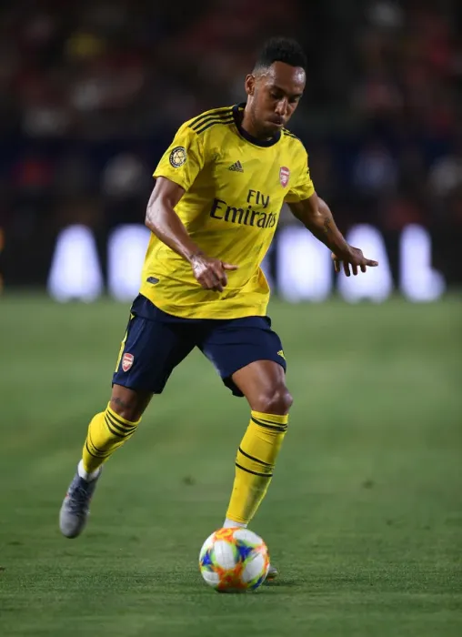 Framed Print : Arsenal FC in US Pre-Season: Aubameyang Scores Against Bayern Munich in Los Angeles