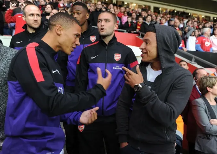 Framed Print : Arsenal FC: Pre-Season Friendly - Southampton v Arsenal (2012-13): Gibbs, Lansbury, Oxlade-Chamberlain in Action Framed Print : Arsenal FC: Pre-Season Friendly - Southampton v Arsenal (2012-13): Gibbs, Lansbury, Oxlade-Chamberlain in Action