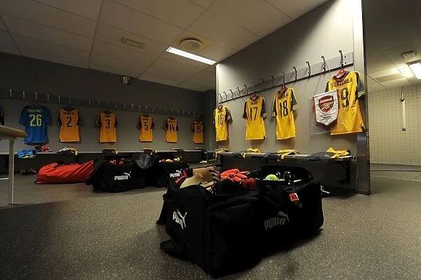 Arsenal FC: Pre-Season Preparation in the Changing Room Before Viking FK Friendly, Norway 2016