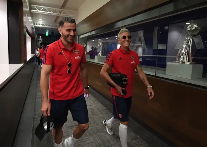 Framed Print : Arsenal FC: Pre-Season Training in Los Angeles - Arsenal vs. Bayern Munich, 2019